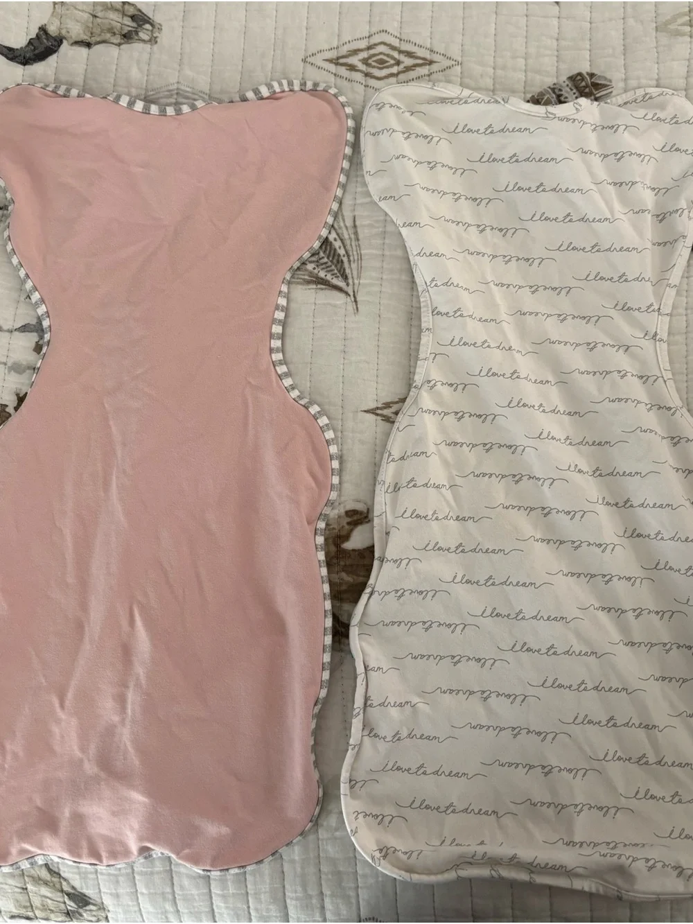 Love to dream Pink & Cream Swaddle Sleep Sacks